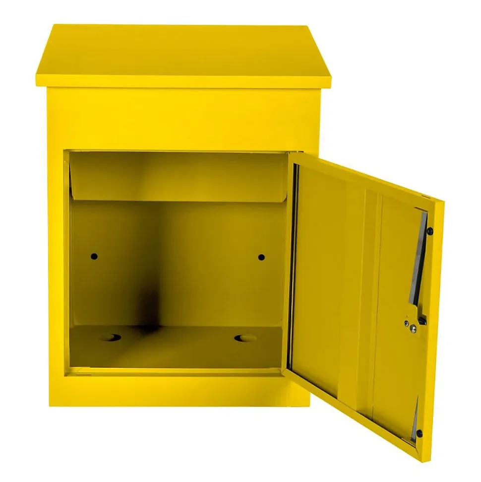 Boîte aux lettres 1 porte Boîte à colis SMART PARCEL BOX Jaune en acier
