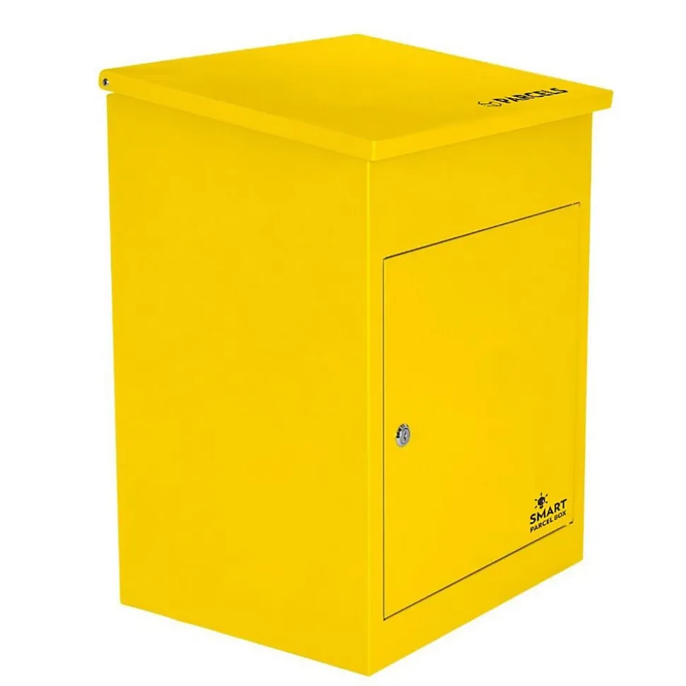 Boîte aux lettres 1 porte Boîte à colis SMART PARCEL BOX Jaune en acier