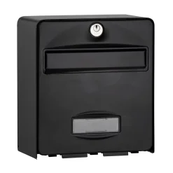 Boîte aux lettres 1 porte Balthazar Noire Burg-Wachter