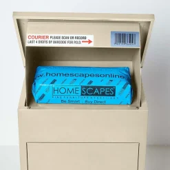 Boîte aux lettres 1 porte Boîte à colis SMART PARCEL BOX Beige en acier