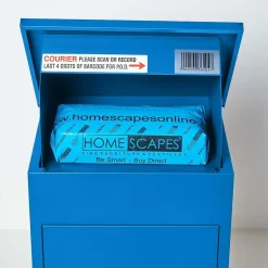 Boîte aux lettres 1 porte Boîte à colis SMART PARCEL BOX Bleue en acier