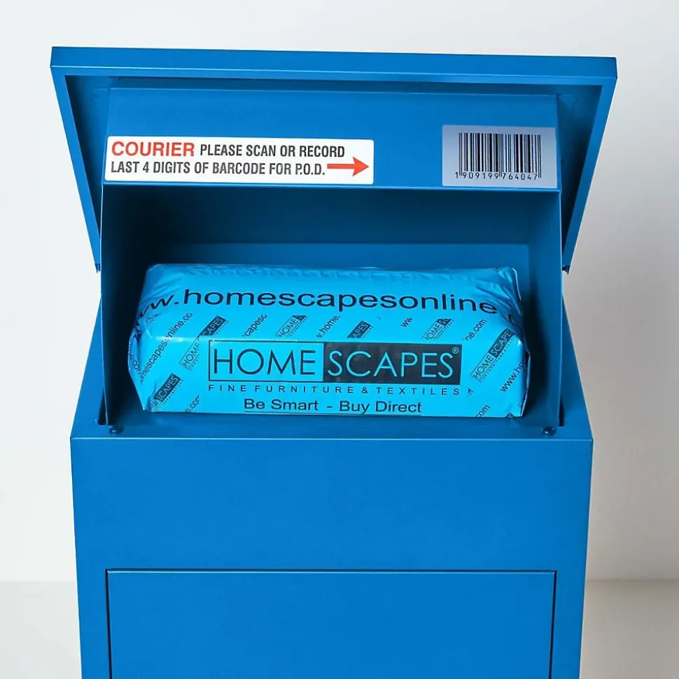 Boîte aux lettres 1 porte Boîte à colis SMART PARCEL BOX Bleue en acier