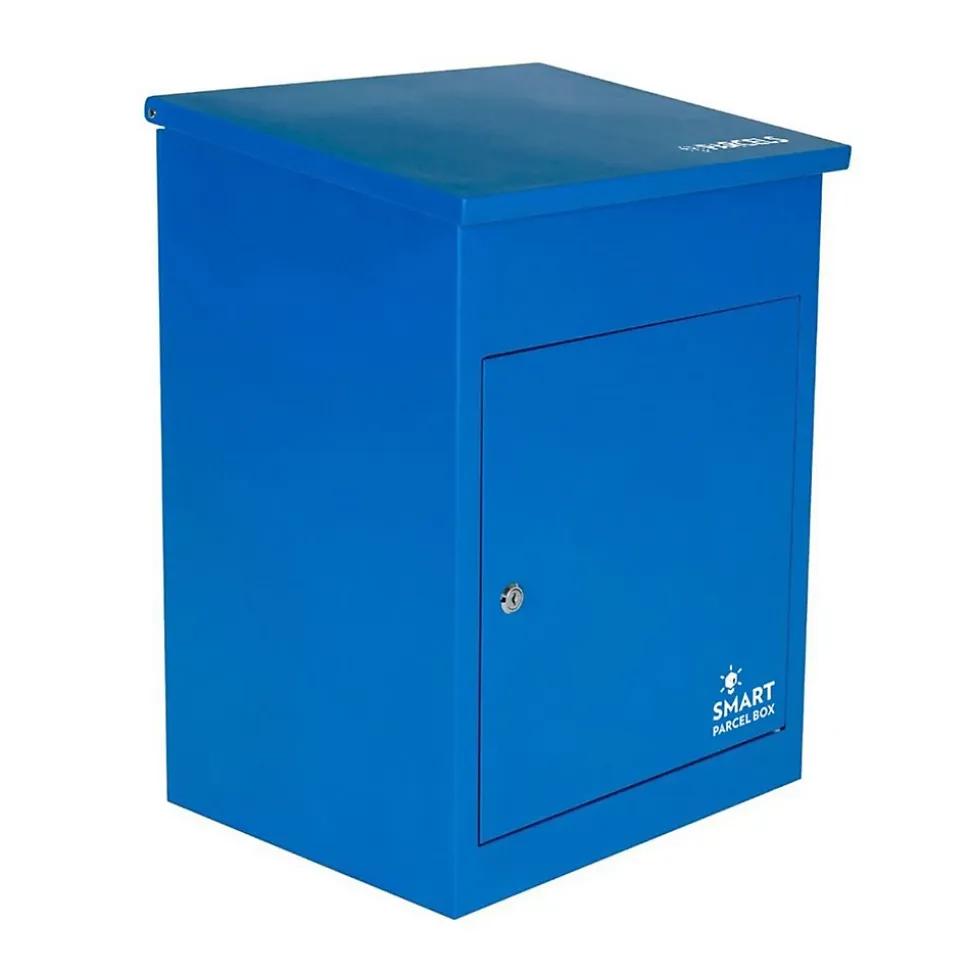 Boîte aux lettres 1 porte Boîte à colis SMART PARCEL BOX Bleue en acier