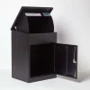 Boîte aux lettres 1 porte Boîte à colis SMART PARCEL BOX Noire en acier
