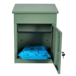 Boîte aux lettres 1 porte Boîte à colis SMART PARCEL BOX Verte en acier