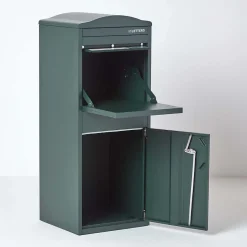 Boîte aux lettres 1 porte Boîte à colis SMART PARCEL BOX Large Vert foncé en acier