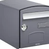 Boîte aux lettres 1 porte Decayeux Dôme Gris Ral 7021
