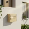 Boîte aux lettres 1 porte Diall Beige faible profondeur