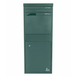 Boîte aux lettres 2 portes Boîte à colis SMART PARCEL BOX Large Vert en acier