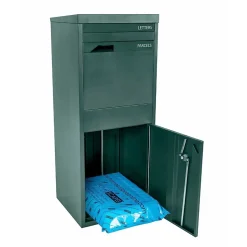 Boîte aux lettres 2 portes Boîte à colis SMART PARCEL BOX Large Vert en acier