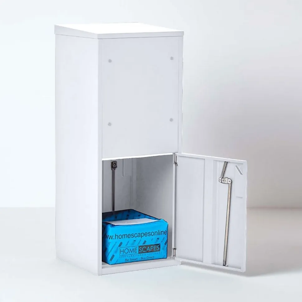 Boîte aux lettres 2 portes Boîte à colis SMART PARCEL BOX Large Blanc en acier