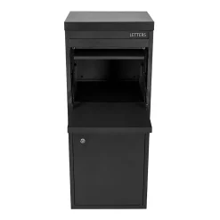 Boîte aux lettres 2 portes Boîte à colis SMART PARCEL BOX Large Noir en acier