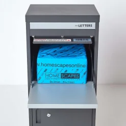 Boîte aux lettres 2 portes Boîte à colis SMART PARCEL BOX Large Gris foncé en acier