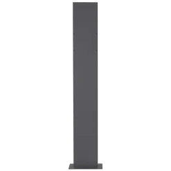 Boîte aux lettres avec support mailbox anthracite moderne avec 2 clés incluses