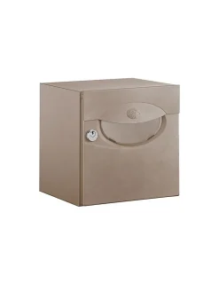 Boîte aux lettres demi profondeur Decayeux Iguane Latté Ral 1019