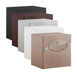 Boîte aux lettres demi profondeur Decayeux Iguane Latté Ral 1019
