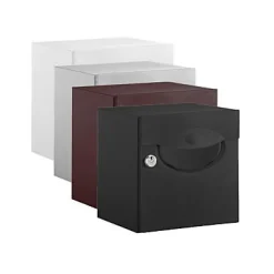 Boîte aux lettres demi profondeur Decayeux Iguane Noir Ral 9005