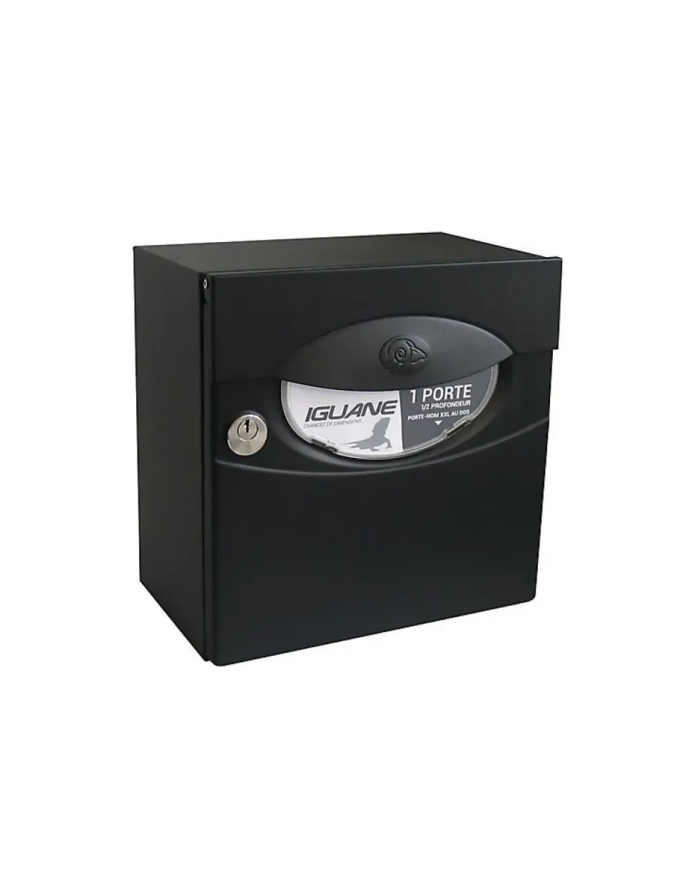 Boîte aux lettres demi profondeur Decayeux Iguane Noir Ral 9005