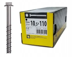 Boîte de 50 vis d'ancrage béton 10,5 x 110