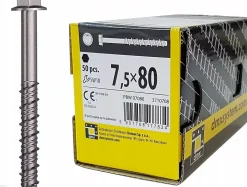 Boîte de 50 vis d'ancrage béton 7,5 x 80