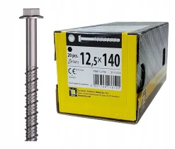 Boîte de 20 vis d'ancrage béton 12,5 x 140