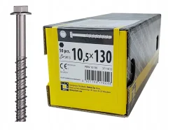 Boîte de 50 vis d'ancrage béton 10,5 x 130