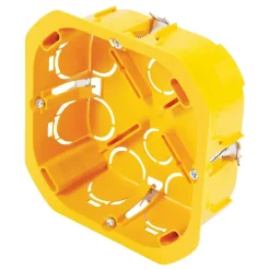 Boîte de dérivation à encastrer pour cloison sèche avec entrées et système de fermeture à vis Diall 100 x 100 x 40 mm
