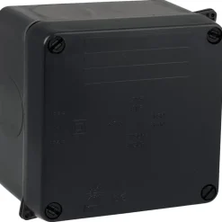 Boîte de dérivation carrée noire IP55 - Solera