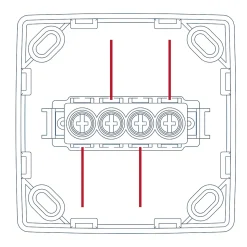 Boîte de dérivation monobloc en saillie Jacobsen Sigurd blanc complet
