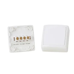 Boîte de dérivation monobloc en saillie Jacobsen Sigurd blanc complet