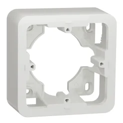 Boîte d'encastrement 1 poste saillie Schneider Electric Unica Déco blanc