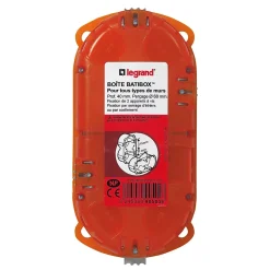 Boîte d'encastrement double multimatériaux Legrand P. 40 mm