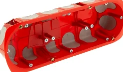 Boîte d'encastrement No Airbox Multiplat 3 postes - P 40 mm Protec