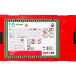 Boîte Modulable Fixtainer Tous Matériaux Fischer 534092 Avec 240 Chevilles Ux, Sx Et Gk Avec Vis