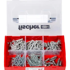 Boîte Modulable Fixtainer Tous Matériaux Fischer 534092 Avec 240 Chevilles Ux, Sx Et Gk Avec Vis
