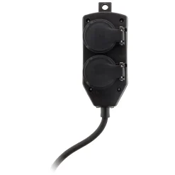 Boîtier de dérivation 4 prises IP44 5m - Noir - Zenitech