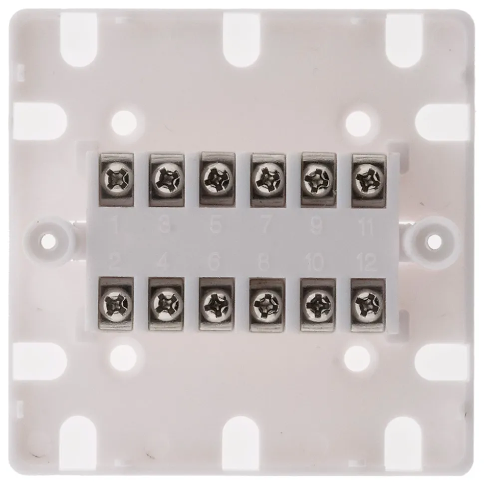 Boîtier de répartition 12 plots - Blanc - Zenitech