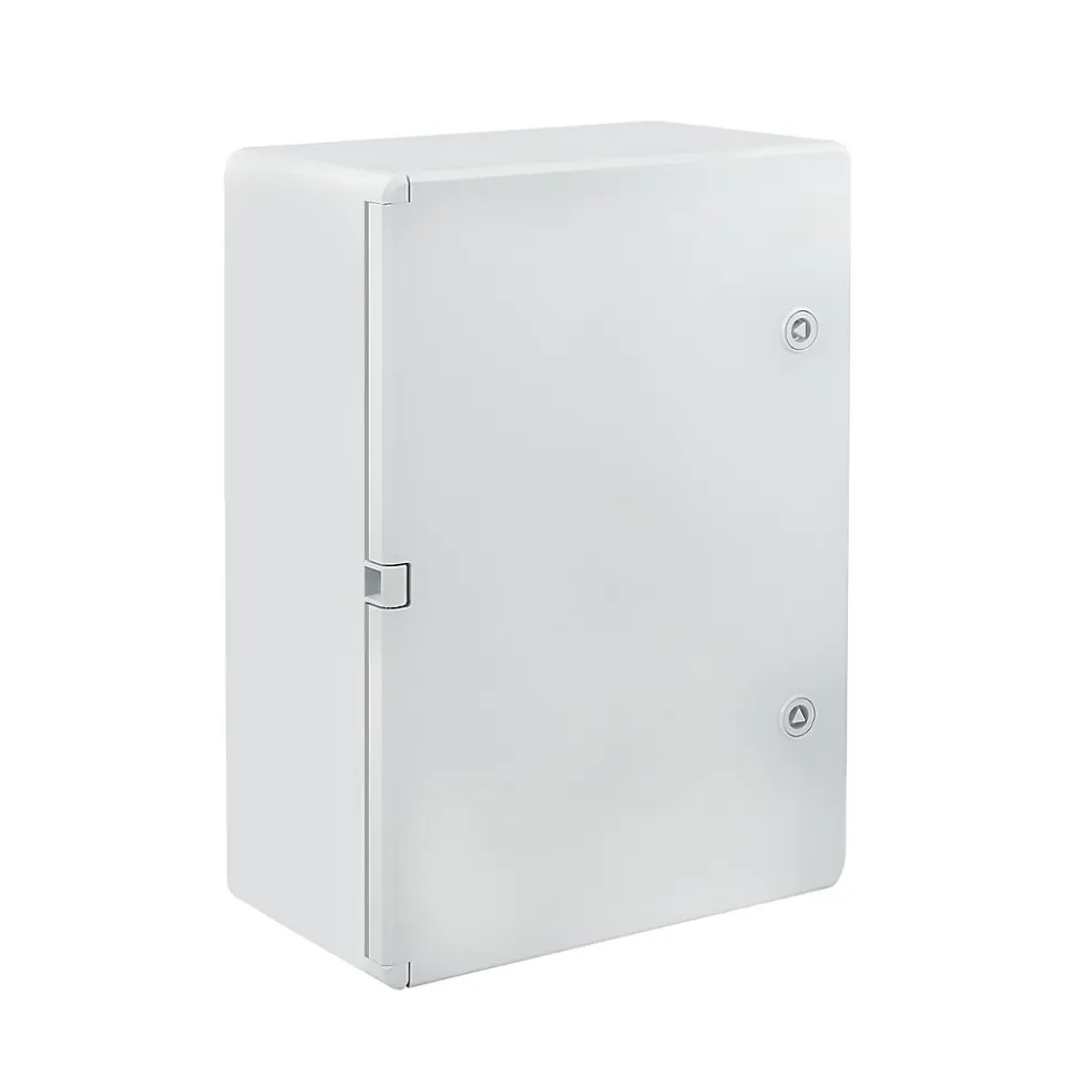 Boîtier hermétique ABS avec plaque de montage galvanisée et système de verrouillage sécurisé - H 50 x L 35 P 19 cm
