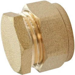 Bouchon bicône à bague laiton pour tube cuivre Ø16