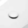 Bouchon de vidange LuxeBath H109mm blanc universel pop-up pour lavabo avec trop-plein joints inclus