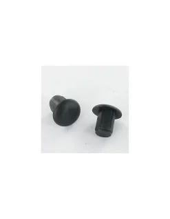 Bouchon Diamètre du corps 9 Diamètre de tête: 13 Longueur sous tête 6.4 nylon noir - 1000 pièces