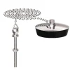 Bouchon d'évier 35x40 plaque inox à chainette avec borne - WATTS - 4642060