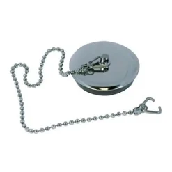 Bouchon d'évier 35x40 plaque inox à chainette avec borne - WATTS - 4642060
