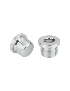 Bouchon Hexagonal creux à collerette Clé de 12 HC12 Inox A2 M26X20 Pas de 150 - 1 pièce