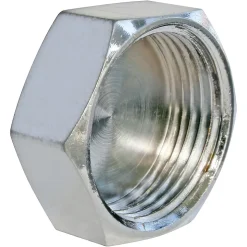 Bouchon laiton chromé Femelle 15/21 (1/2"), lot de 2