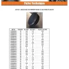 Bouchon rond pour tube Diamètre Extèrieur 40 Intérieur 35-37 nylon noir - 30 pièces