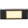 Bouton de sonnette filaire lumineux Blyss noir horizontal
