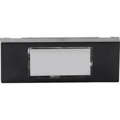 Bouton de sonnette filaire lumineux Blyss noir horizontal