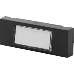 Bouton de sonnette filaire lumineux Blyss noir horizontal