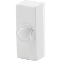 Bouton de sonnette filaire lumineux Blyss blanc